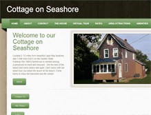 Tablet Screenshot of cottageonseashore.com